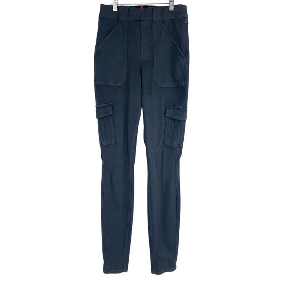 Spanx Stretch Twill Ankle Cargo Pants Washed Black Medium TALL‎ - Picture 4 of 9